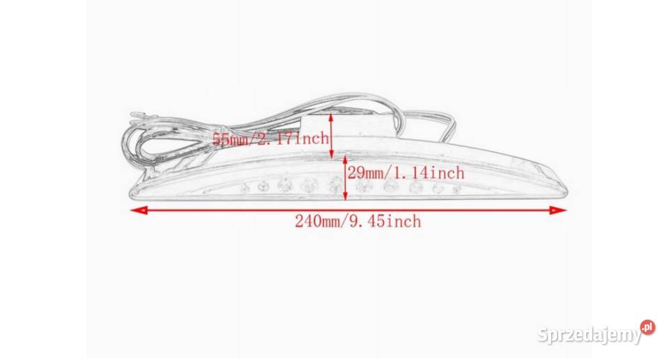 LAMPA MOTOCYKLOWA LED TYŁ POD BŁOTNIK Sosnowiec