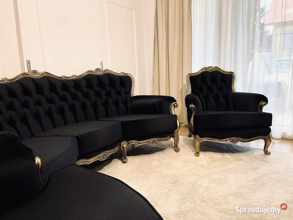 Komplet Ludwik Ludwikowski sofa fotele kanapa Jagodnik