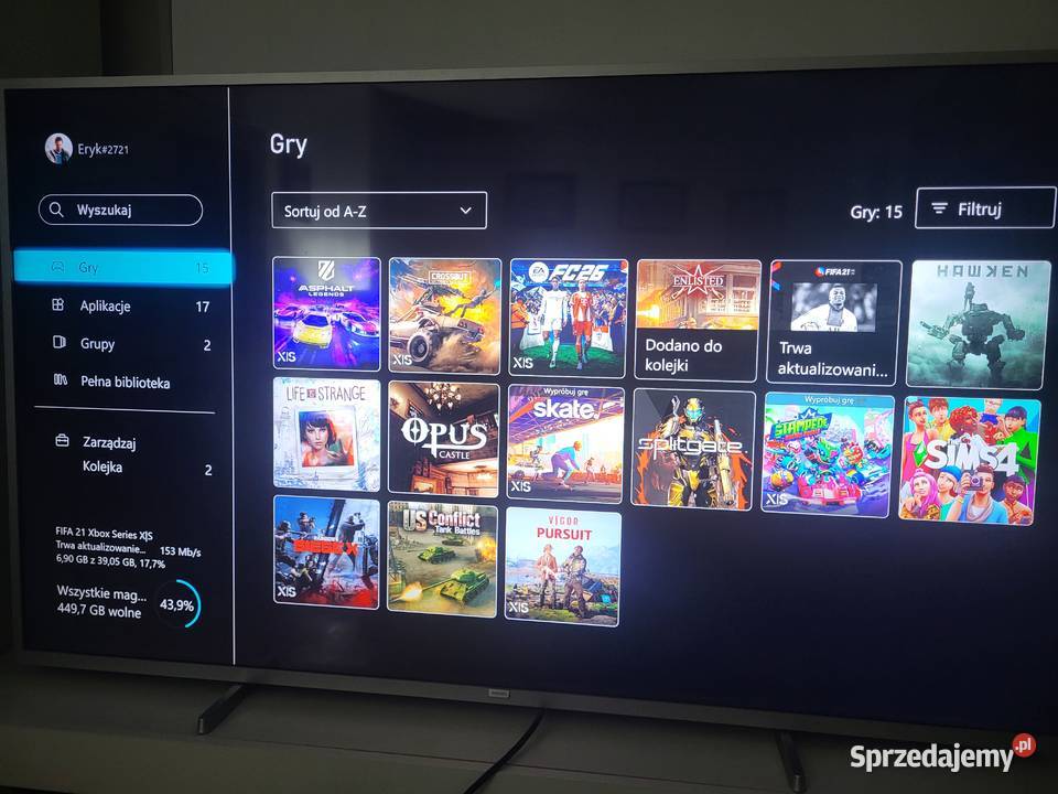 Xbox Series X pad okablowanie dużo gier Konsole i automaty małopolskie sprzedam