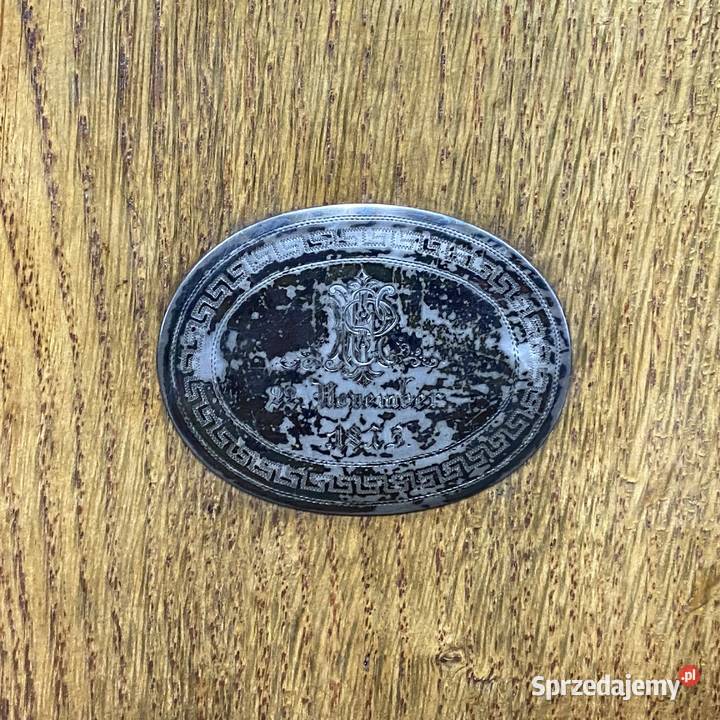 Sekretarzyk dębowy neorenesansowy koniec XIX w Budno