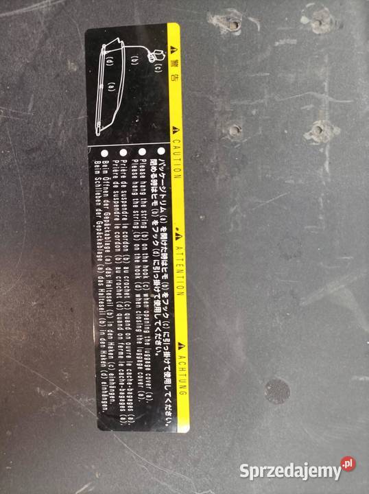 PÓŁKA TYLNA Toyota Yaris Verso I 19992005