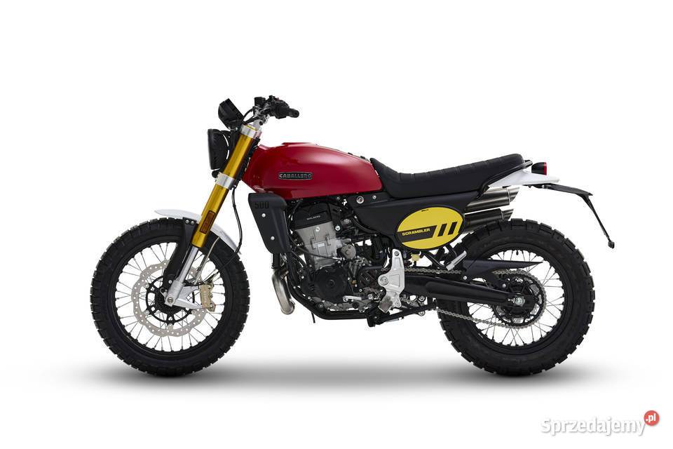 Motocykl Fantic Caballero 500 Scrambler czerwony Szczecin sprzedam