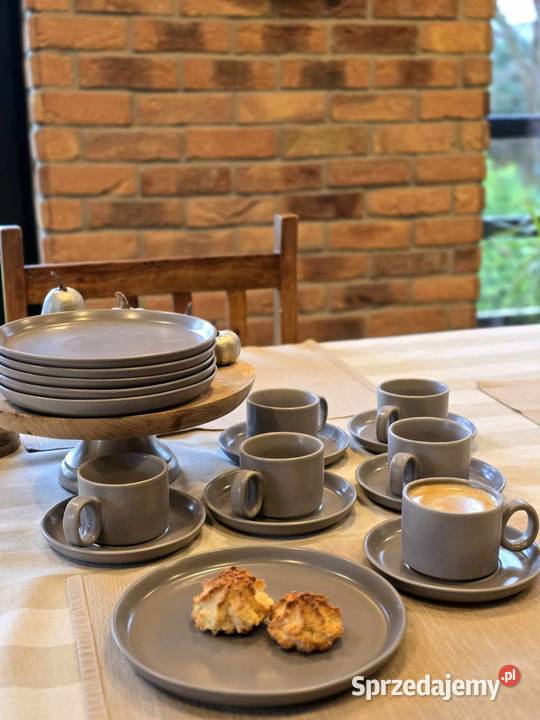 Serwis kawowy trzy kolory łódzkie Łódź sprzedam