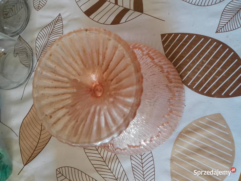 Szkło Ząbkowice owocarka patera JS Drost Legnica