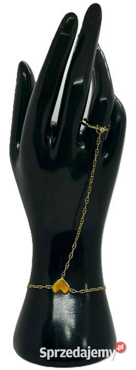 Pierścionek z diamentem i bransoletką pr 585