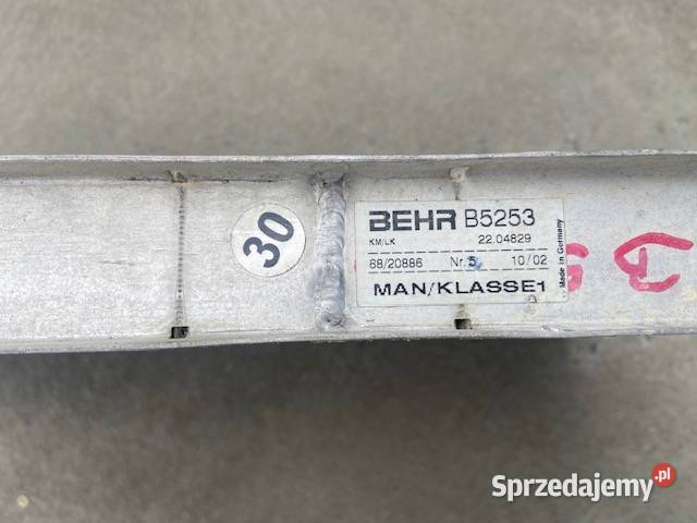Chłodnica Man Alum 4x4 TGL TGM BEHR B5253 70463