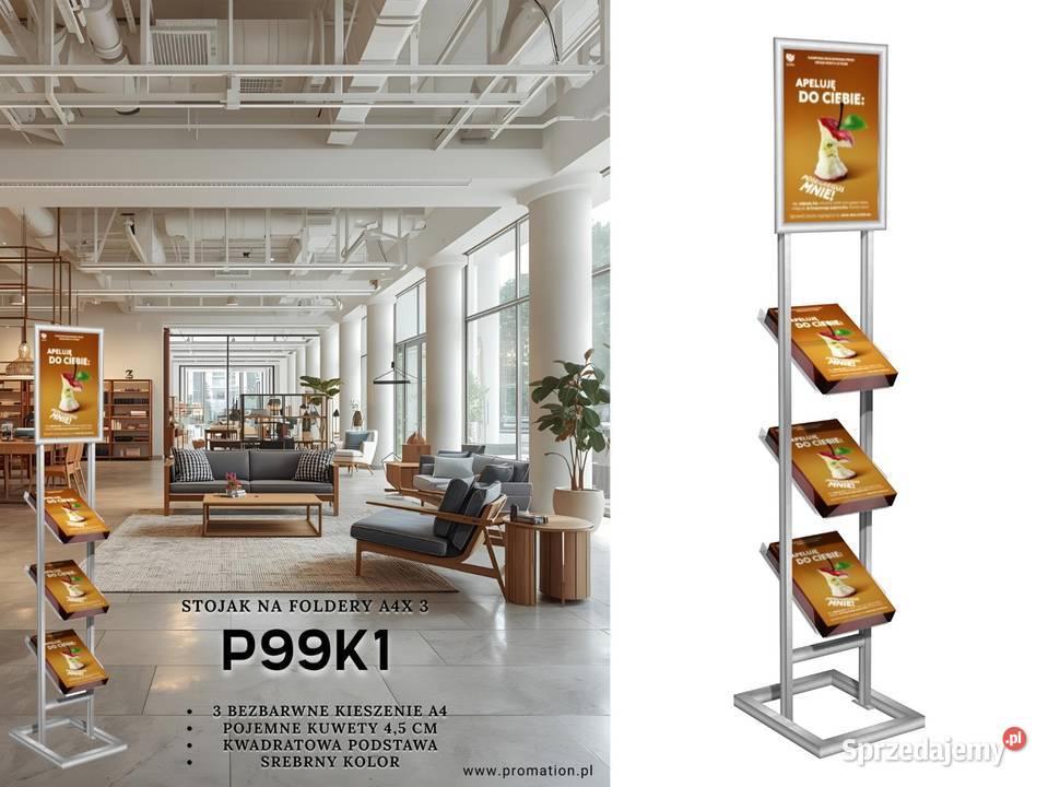 Wolnostojacy metalowy stojak reklamowy do Opole sprzedam