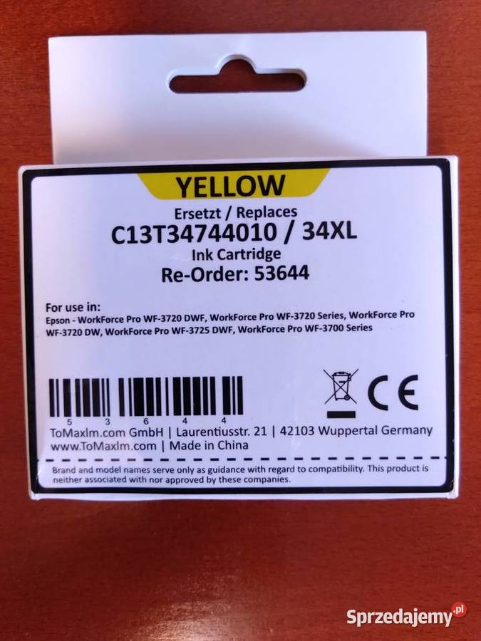 Epson Work Force Pro Yellow tusz niebieski Warszawa