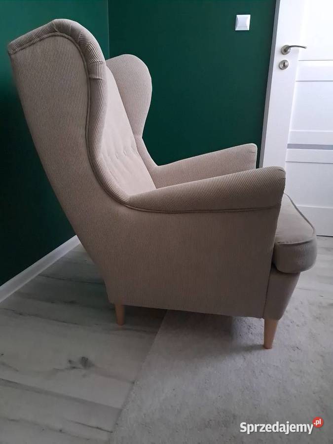 Fotel uszak Ikea Strandmon beżowy Radzyń Podlaski
