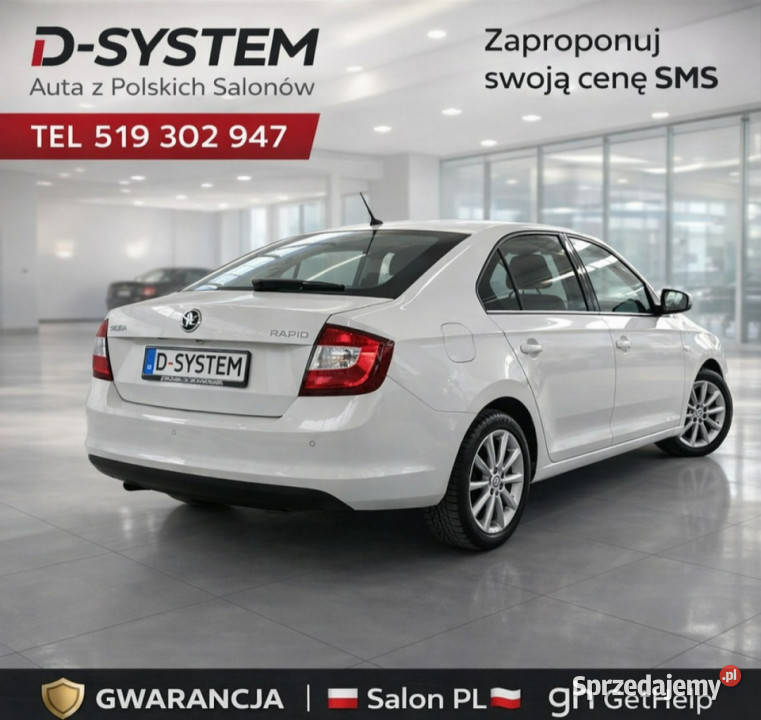 koda RAPID 2019 Salon Polska 1Właściciel Style ABS podlaskie