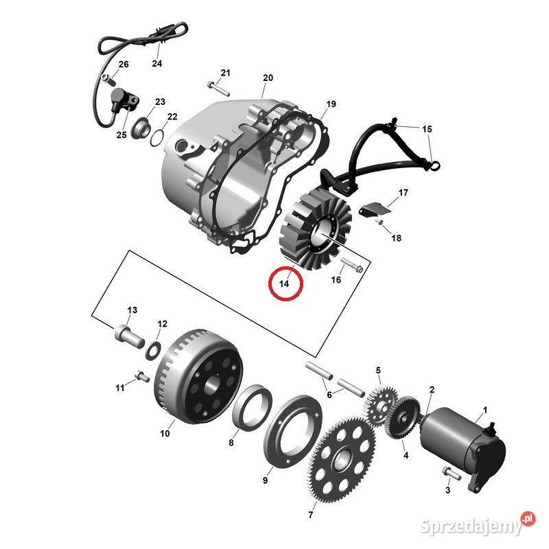 Stator iskrownik CanAm maverick traxter Nowy Sącz