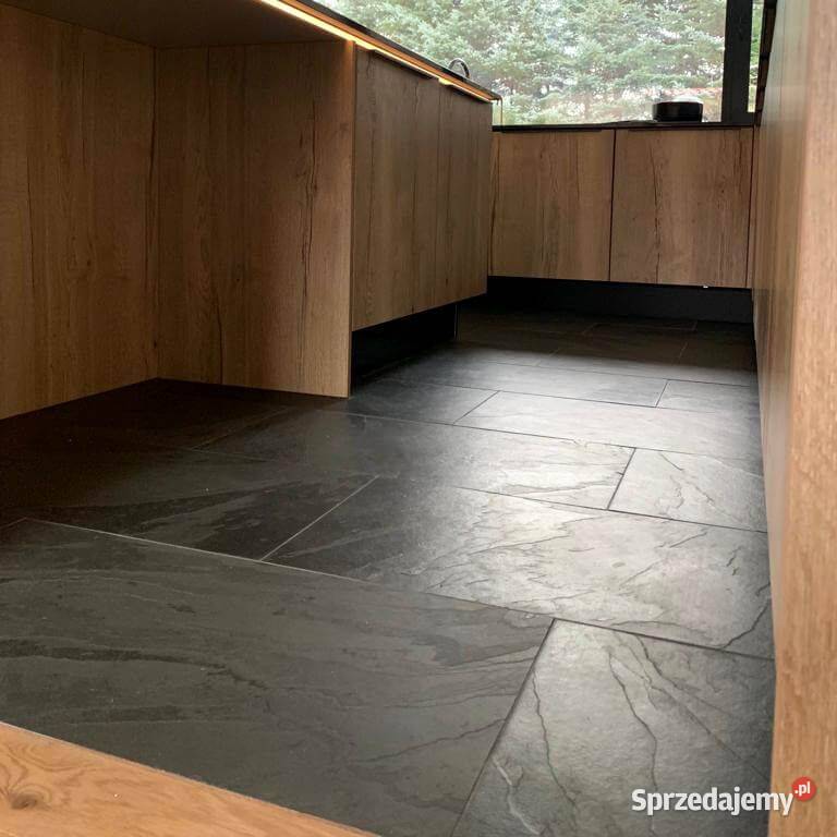 Płytki Łupek Panther Black naturalny 80x40x12 Gdynia