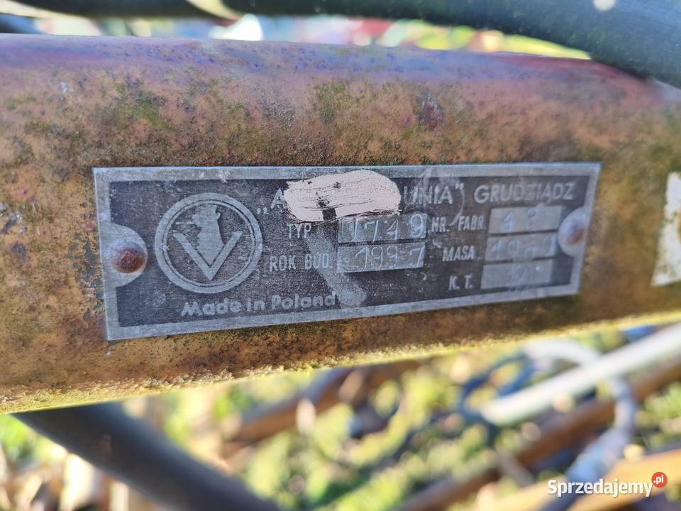 Agregat uprawowy Unia kombi 37 m hydraulicznie Gdów sprzedam