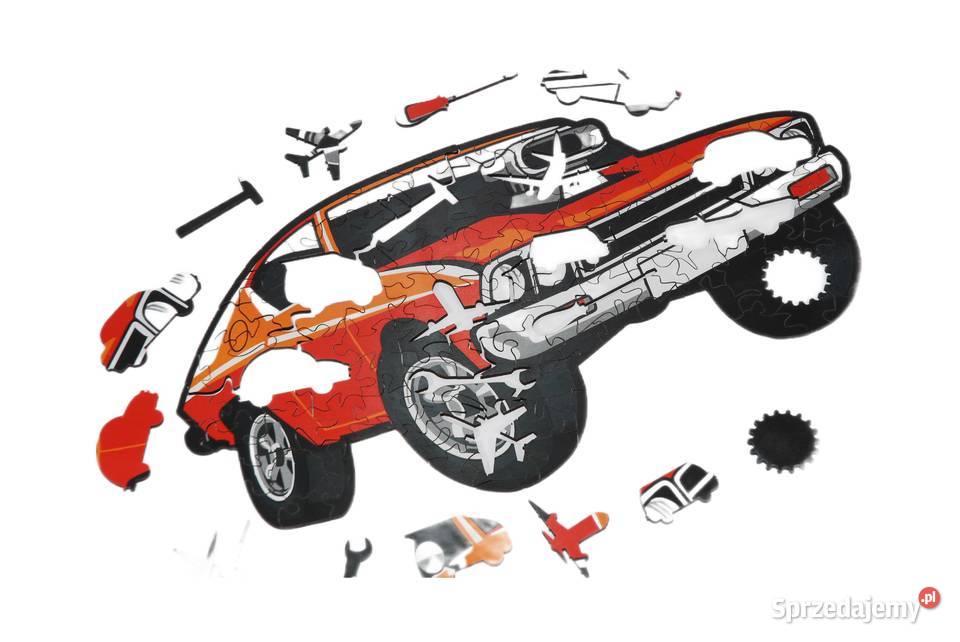 Puzzle Drewniane Premium EKO Układanka Muscle Łódź