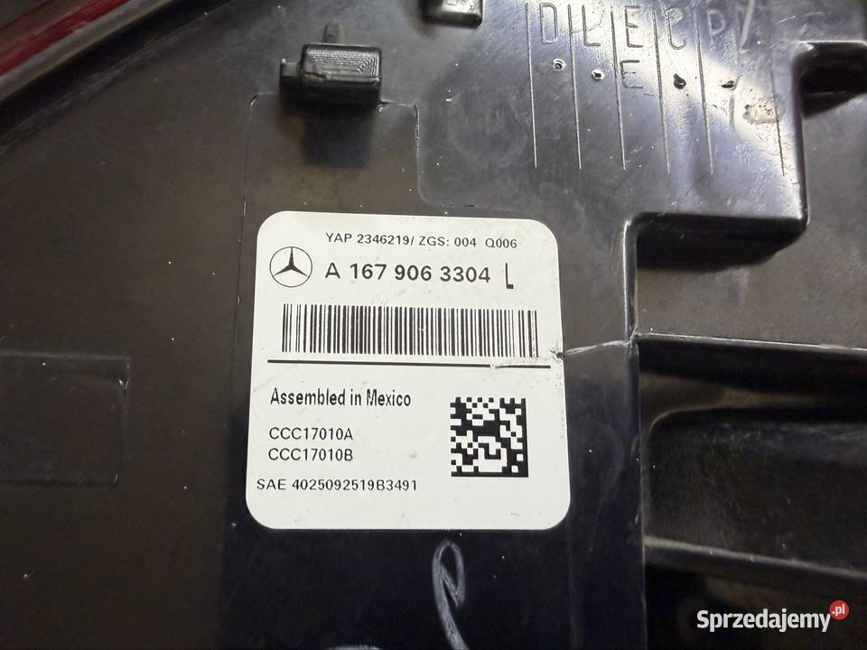 Sprzedam lampy do Mercedesa GLE USA osobowe mazowieckie Radom