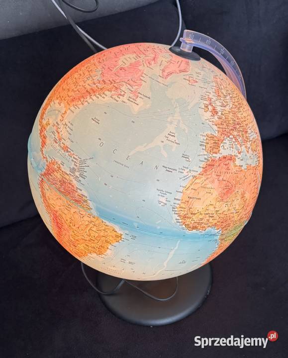 Globus podświetlany duży lampka Zielona Góra sprzedam