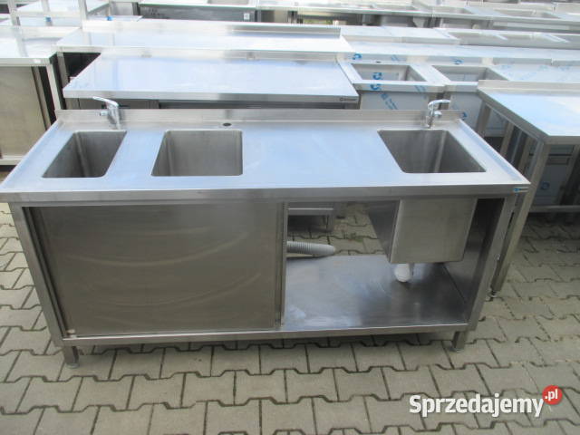 Zlew Gastronomiczny 3 Komorowy Z Drzwiami sprzedam