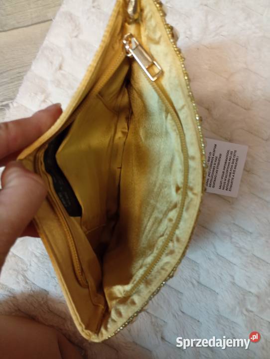 ASOS Złota bogato zdobiona frędzlami torebka Do ręki  sprzedam