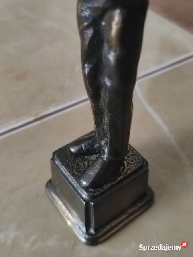 Statuetka kominiarz mosiądz brąz PRL lata 70 te Janów Lubelski sprzedam
