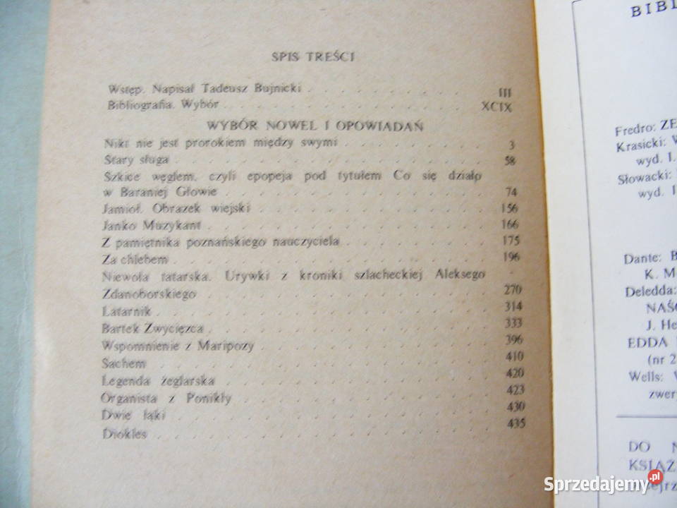 Sienkiewicz Quo Vadis Krzyżacy Ogniem i mieczem literatura piękna - proza polska Oborniki Śląskie