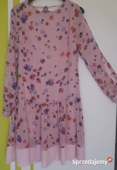 S 3638 Kolorowa sukienka z falbanką Mohito Gliwice