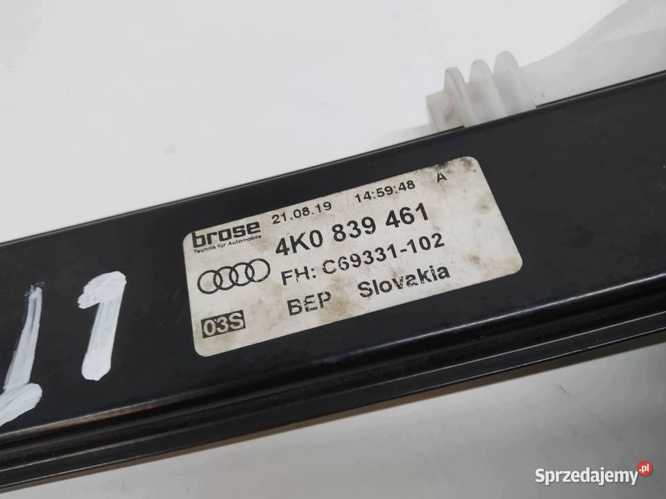 MECHANIZM SZYBY LEWY TYŁ KOMBI 4K0839461 Audi A6
