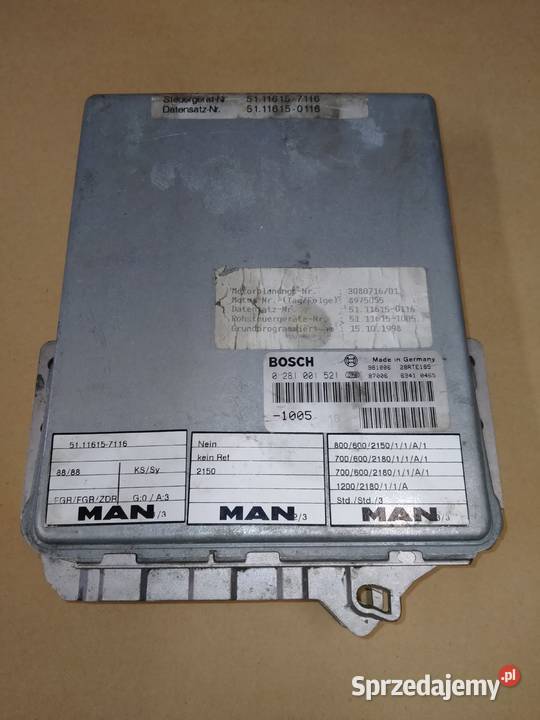 MAN STEROWNIK 0281001521 51116151005 51116157116 lubuskie Kargowa