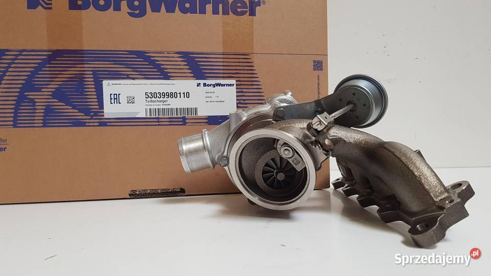 Turbosprężarka BorgWarner KKK 53039980174 Części samochodowe mazowieckie Siedlce sprzedam