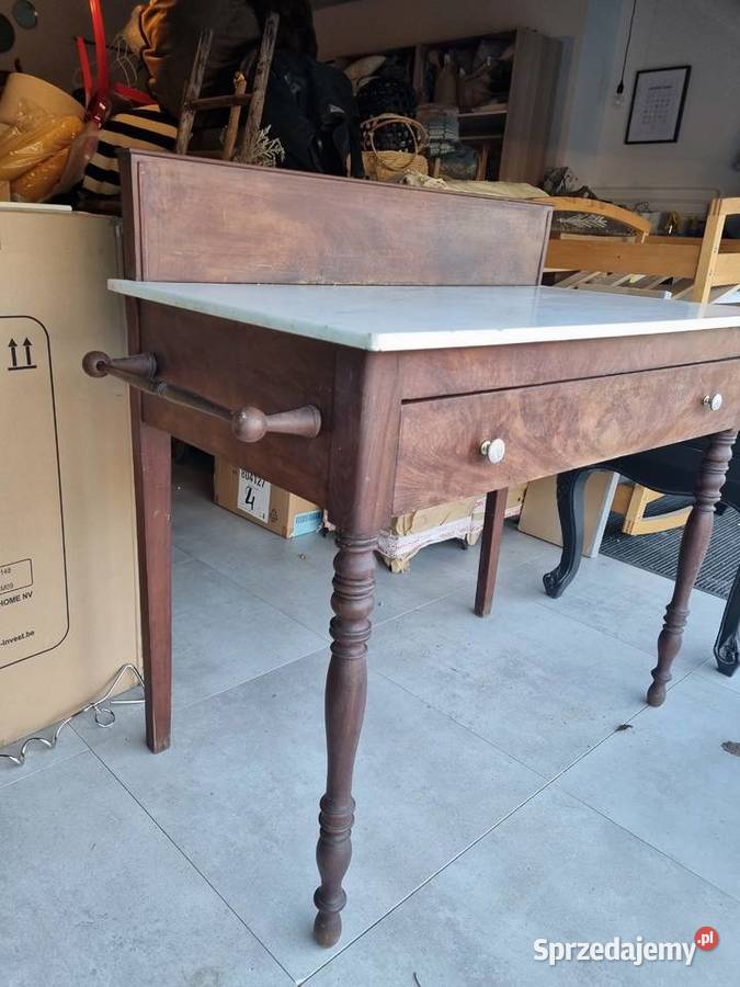 antyczna toaletka z marmurowym blatem Bydgoszcz