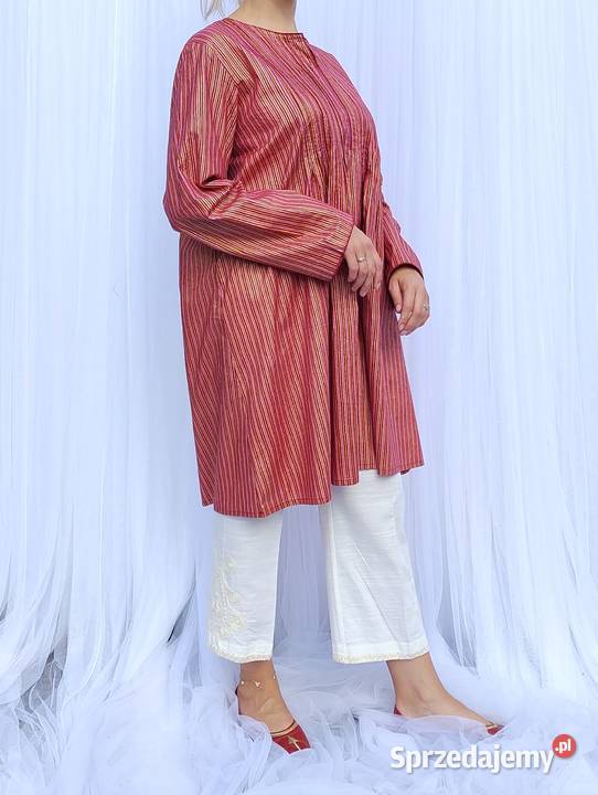 Orientalna tunika XXXL 46 3XL różowa czerwona Szczecin sprzedam