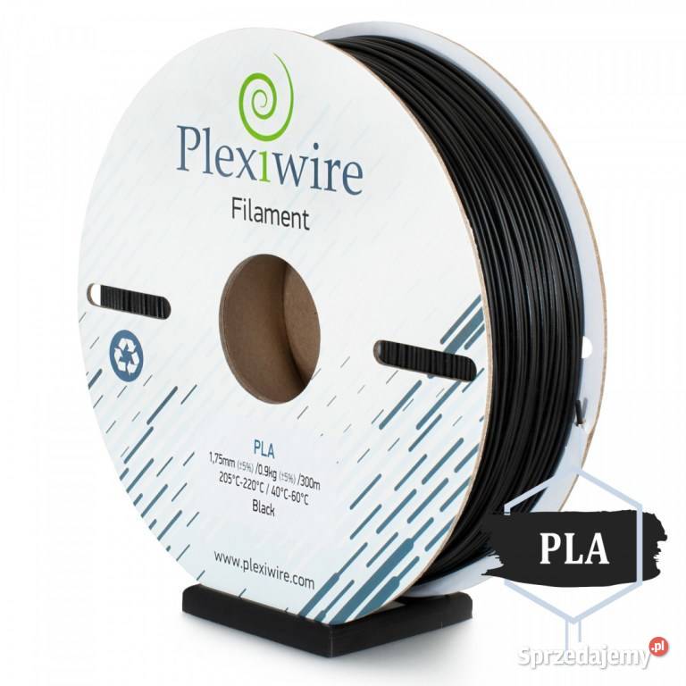 PLA Filament Plexiwire 175 mm Czarny 09300m Pozostałe mazowieckie Grodzisk Mazowiecki