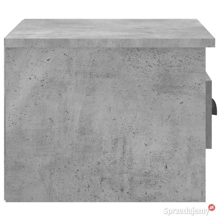 Wisząca szafka nocna szarość betonu 415x36x28