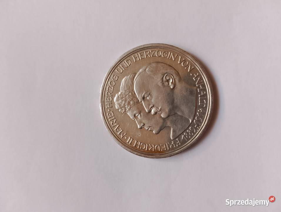 3 marki 1914 Anhalt stan Busko-Zdrój