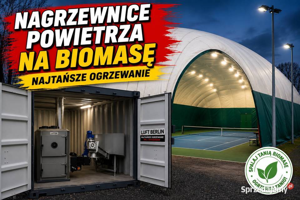 Piec nadmuchowy nagrzewnica powietrza na zrębki Płock