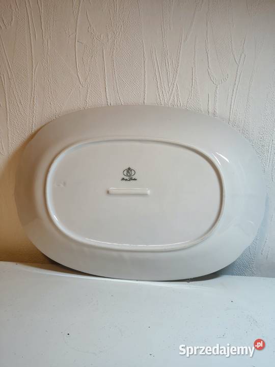 Porcelanowy półmisek Burg Lindau biała owalna