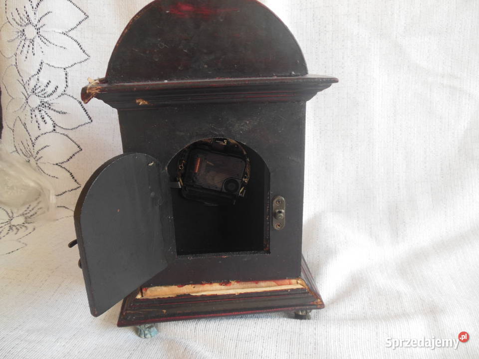 Zegar drewniany PRL Pozostałe Kielce