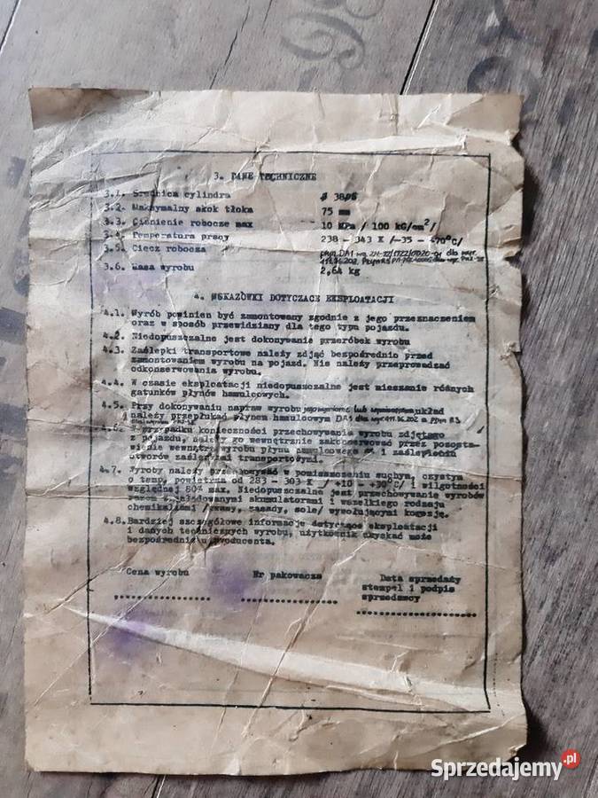 STAR 200 Pompa hamulcowa PH238 41136025 zachodniopomorskie Sarbia