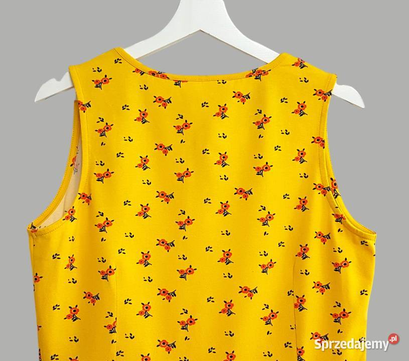 Damska sukienka bawełniana letnia żółta na Chrzanów