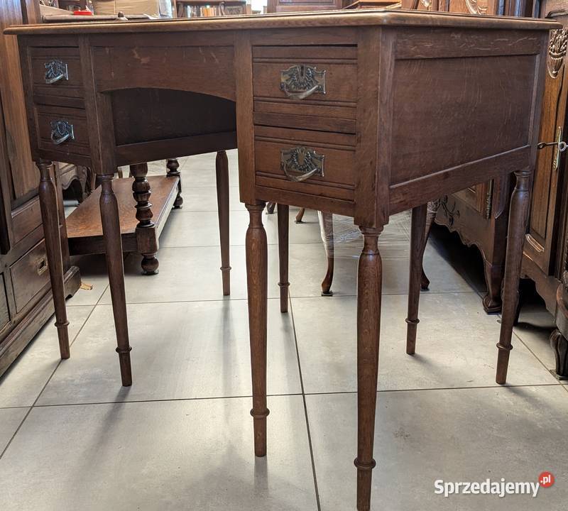 Piękne dębowe biurko secesyjneszer 100 sklep Dąbrowa Górnicza