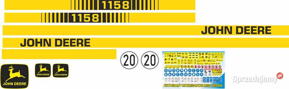 Naklejki John Deere 1158 i inne modele super Bydgoszcz