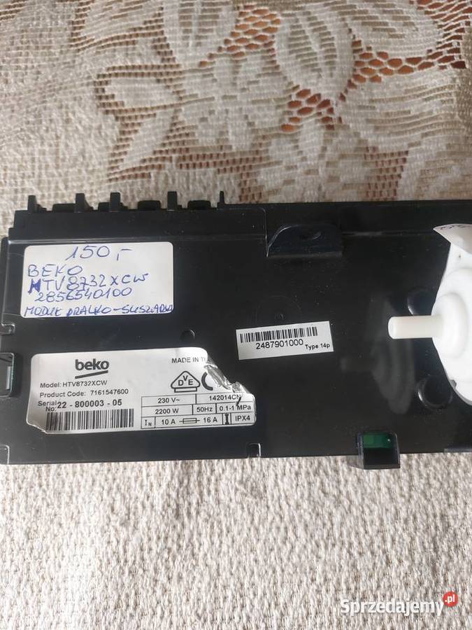 BEKO HTV8732XCW 28565440100 MODUŁ PRALKO wolnostojące