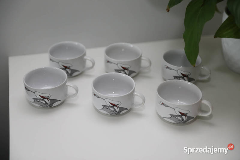Filiżanki Tułowice stoneware 6 komplet Kielce sprzedam