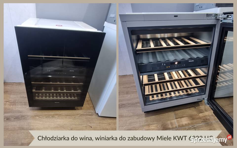 Chłodziarka do wina, winiarka do zabudowy Miele KWT 6322 UG. Push2open