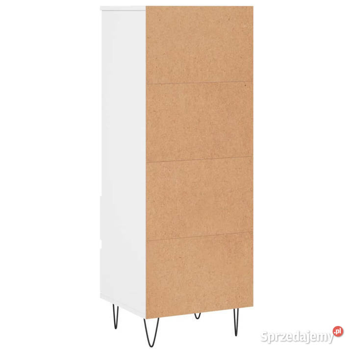 Wysoka szafka biała 40x36x110 cmmateriał Warszawa