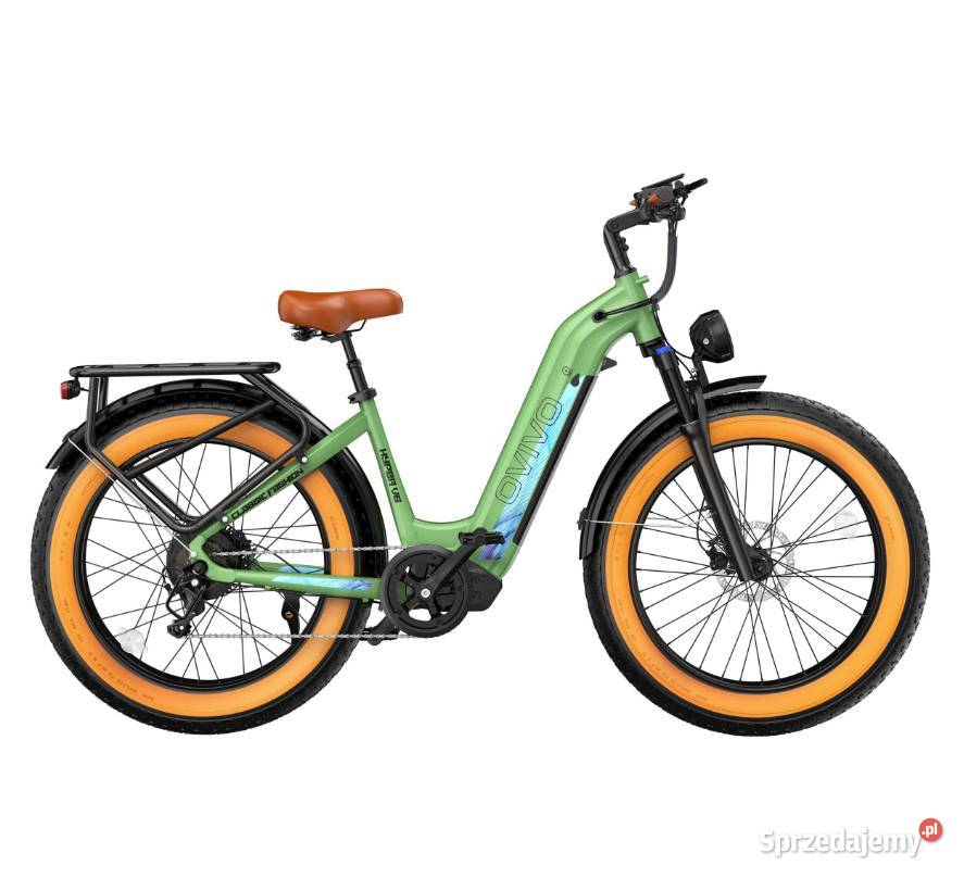 Rower elektryczny OVIVO HYPER V6zielony silnik sprzedam
