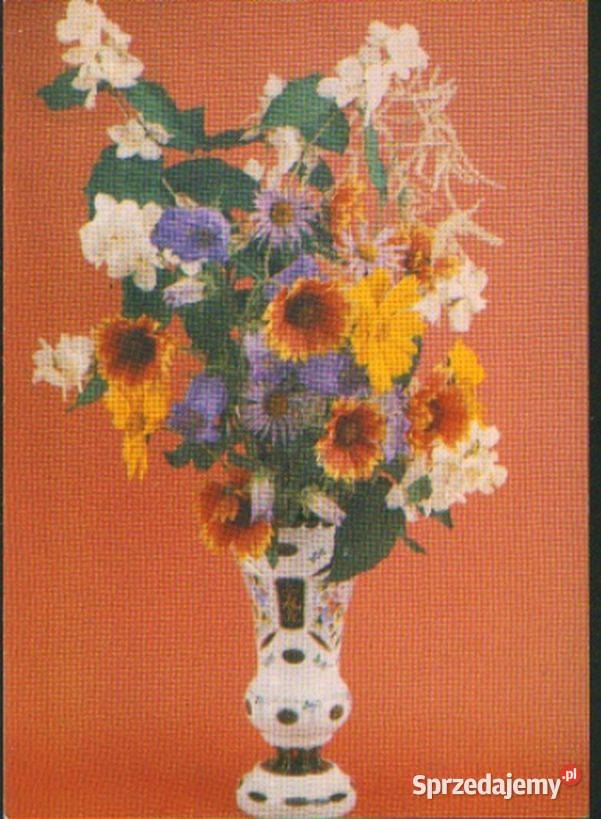 K Poczt Kwiaty w wazonie 1983 Gliwice