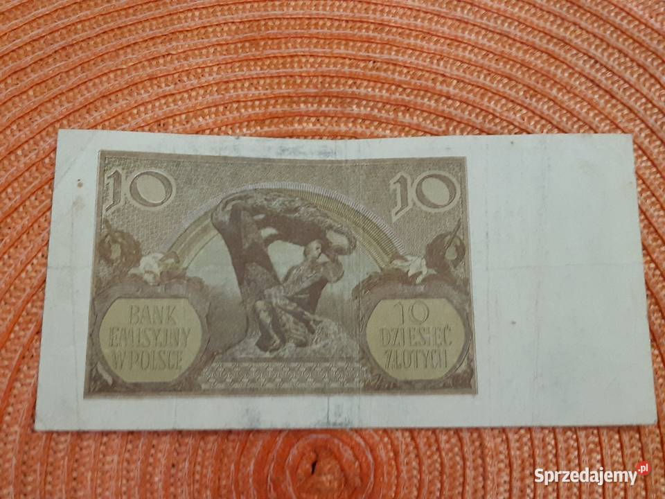 banknot polski 10 z 1940r Numizmatyka podlaskie