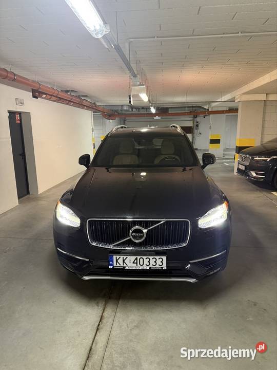Volvo XC90 T6 4x4 piękne czarne z miodową skórą XC 90 Kraków