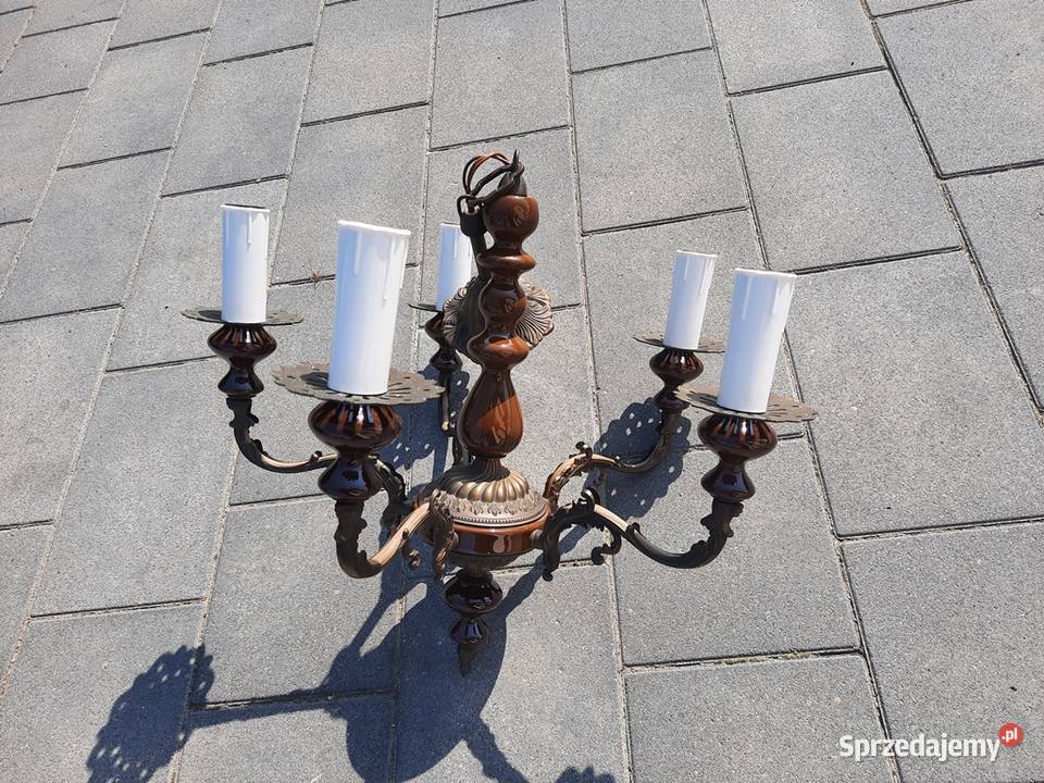 Vintage lampa z lat 80tych na 5 żarówek Przyjaźń sprzedam