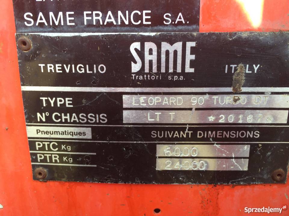 CIĄGNIK SAME LEOPARD 90 4x4 TURBO TUR OKAZJA Piekarzew